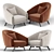 Sleek Saddie Armchair: Modern 2013 Design 3D model small image 2