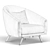 Sleek Saddie Armchair: Modern 2013 Design 3D model small image 5