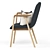 Minimalistic Miyazaki Chair: Modern Elegance for Your Space 3D model small image 4