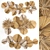 Eco Wall Decor: Bouquet of Dried Flowers 3D model small image 1