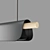 Sleek Trapets Pendant Light 3D model small image 4