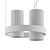 Vistosi Armonia SP | Hanging Lamp - Elegant Circles & Glass Cylinders 3D model small image 4