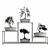 Pristine Bonsai Set: 4 Tree Types 3D model small image 5