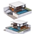 Sleek Modern House Design 3D model small image 2