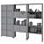 Compo Bookcase: Stylish and Functional 3D model small image 3