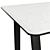PAMIR-6 OM: Stylish Metal Table with Glass-Plastic Top 3D model small image 2