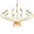 Elegant Italian Brass Chandelier 3D model small image 1