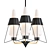 Italian Modernist Chandelier - A Timeless 1950s Masterpiece 3D model small image 1