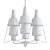 Italian Modernist Chandelier - A Timeless 1950s Masterpiece 3D model small image 2