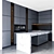 Modern Kitchen24: Sleek Design, Spacious Storage 3D model small image 2