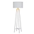 Sleek Black Floor Lamp: Castillo 3D model small image 2