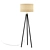 Hyde Brass & Bronze Tripod Floor Lamp 3D model small image 1