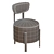 Elegant Melange Vanity Stool 3D model small image 4