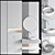 Modern Luxe Bathroom Vanity Set 3D model small image 4