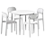 Muuto Base Round Table Set 3D model small image 2