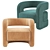 Luxurious Kirby Velvet Chair 3D model small image 4