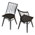 Elegant Paton Dining Chair 3D model small image 4