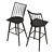 Elegant Windsor Bar Stool 3D model small image 4