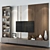 Sleek TV Wall Set | 69 3D model small image 3