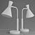 Natural Walnut LED Desk Lamp 3D model small image 2
