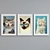 Cat-Eyed Collage Picture Frame Set 3D model small image 4