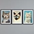 Cat-Eyed Collage Picture Frame Set 3D model small image 5