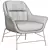 Elegant SADIRA Armchair: Timeless Comfort 3D model small image 6