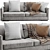 Sleek and Stylish Flexform Sofa 3D model small image 1