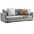 Sleek and Stylish Flexform Sofa 3D model small image 3