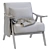 Hofstetter Armchair: Stylish and Functional 3D model small image 5