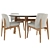 Abrey Chair and Table: Sleek and Modern Design 3D model small image 1