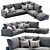 Arflex Rendezvous Sofa: Contemporary Elegance in Every Detail 3D model small image 1