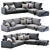 Arflex Rendezvous Sofa: Contemporary Elegance in Every Detail 3D model small image 4