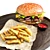 Savory Burger and Crispy Fries 3D model small image 4