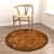 Round Rugs Set with VRayFur 3D model small image 6