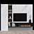 Modern TV Wall Design 3D model small image 1