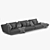 Elegant Ditre Italia Lennox Sofa 3D model small image 12