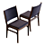 Elegant Blythe Square Back Chair 3D model small image 2