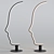 Elegant Lisett: Modern Designer Lamp 3D model small image 1