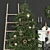 Festive Christmas Tree & Fireplace Décor 3D model small image 10