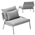 Modern Zoe Armchair: Elegant Comfort 3D model small image 6