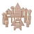 Natural Wood Building Block Set 3D model small image 1