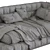 Baldwin Lounge Corner Upholstered Bed 3D model small image 5