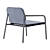 Scandi Stackable Kapa Lounge: Sleek & Stylish 3D model small image 2