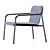 Scandi Stackable Kapa Lounge: Sleek & Stylish 3D model small image 3