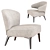 Elegant Aston Armchair: Contemporary Design 3D model small image 2