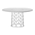 Geometric Concrete Dining Table 3D model small image 2