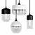 Elegant Pendant Light Collection: 4 Types & Color Combinations 3D model small image 1