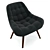 Elegant Grey Fabric Chair - Olaf 3D model small image 2