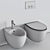 Rexa Design About.2 Wall-Hung WC & Bidet: Minimalistic Elegance 3D model small image 6